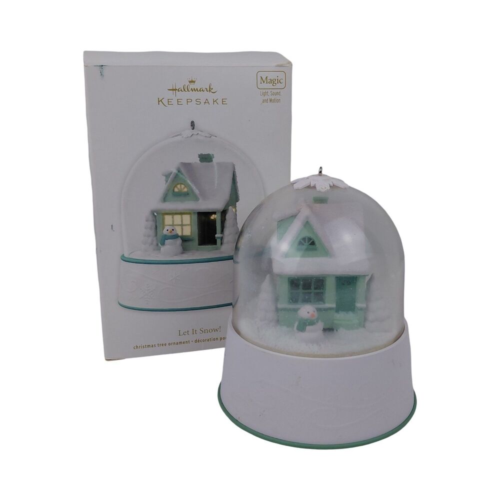 Hallmark Keepsake LET IT SNOW 2012 Magic Light Sound Christmas Ornament